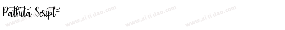 Pathita Script字体转换